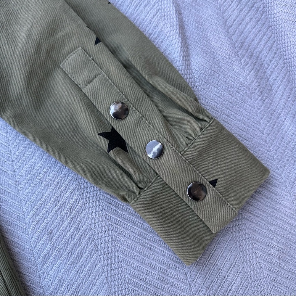 Promesa star button up military shirt jacket - Picture 9 of 9